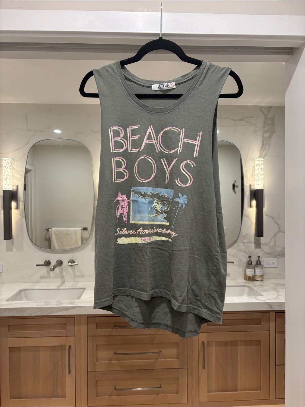 Beach Boys Graphic Tank - Olive Green